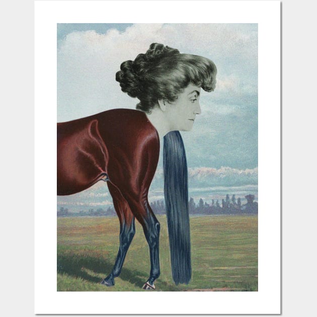 Woman horse Wall Art by SilentSpace